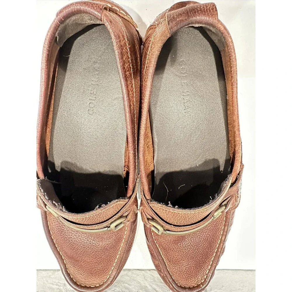 COLE HAAN‎ Men's Size 10M Brown Leather Slip on Loafers Shoes